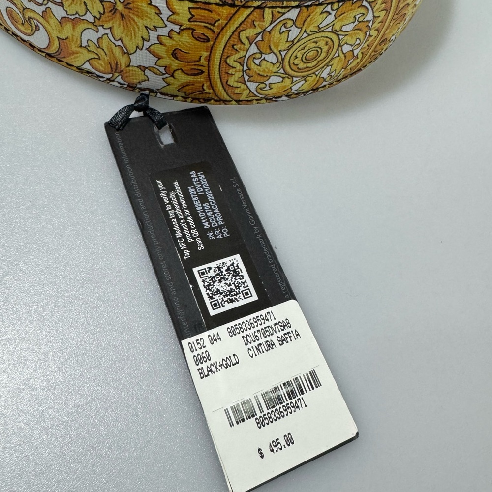 Versace Medusa Buckle Gold Belt Multi Black Gold Women’s Size 75cm/30in - Picture 4 of 6